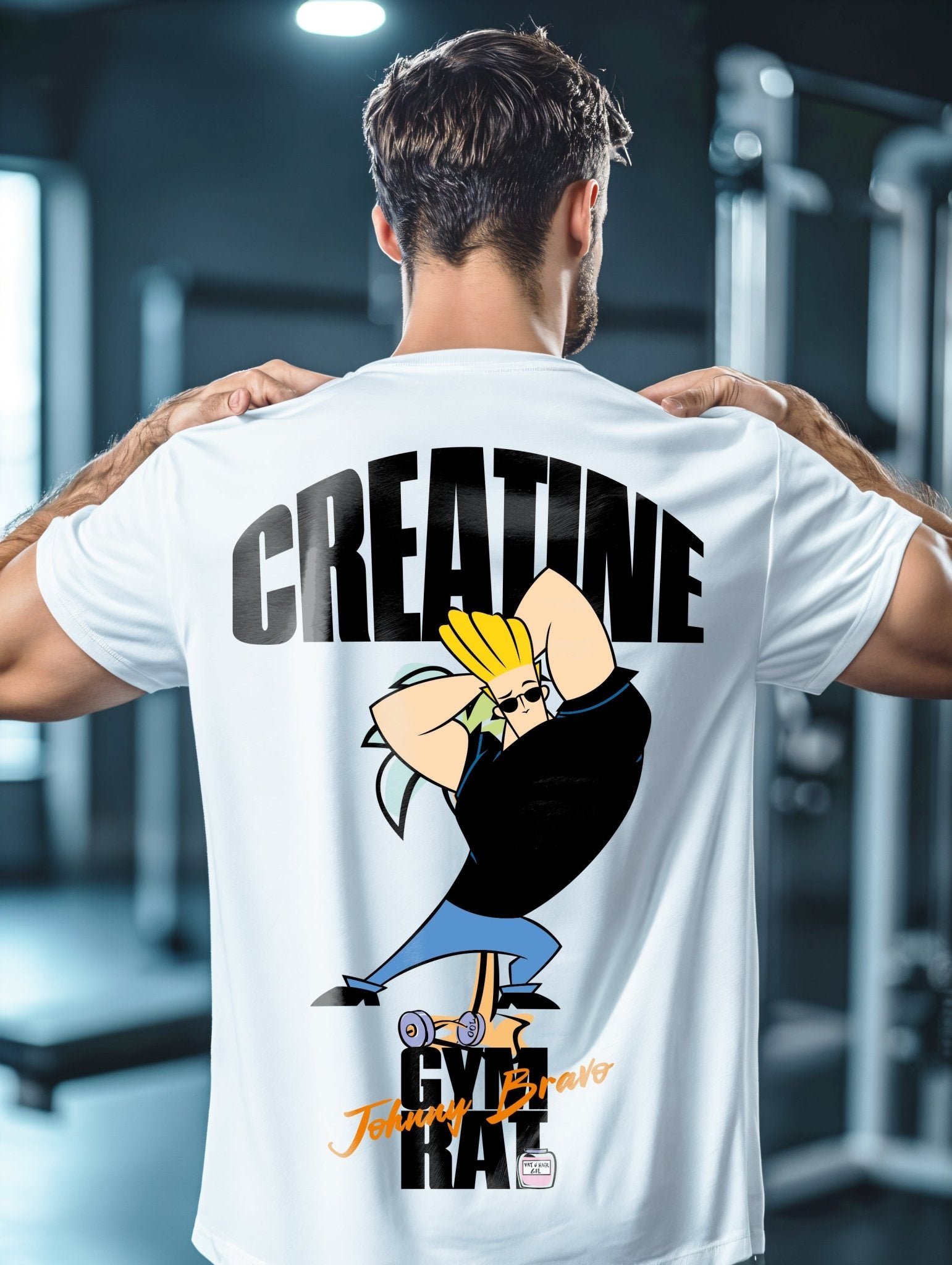 T-Shirt Gym Rat Johnny Bravo - El Rincón