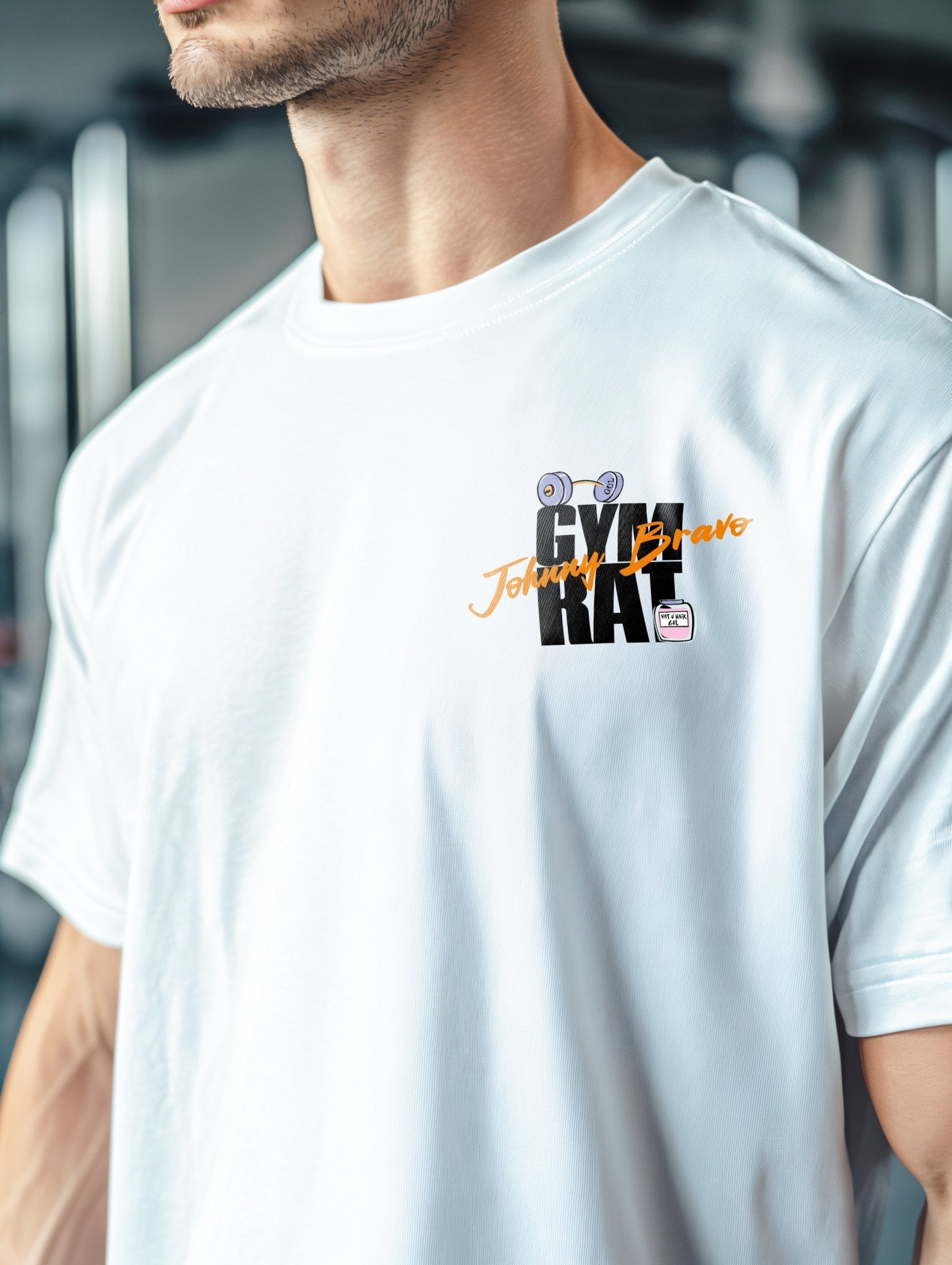 T-Shirt Gym Rat Johnny Bravo - El Rincón